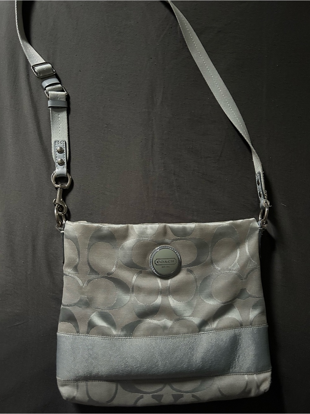 Coach Light Gray  Crossbody Bag